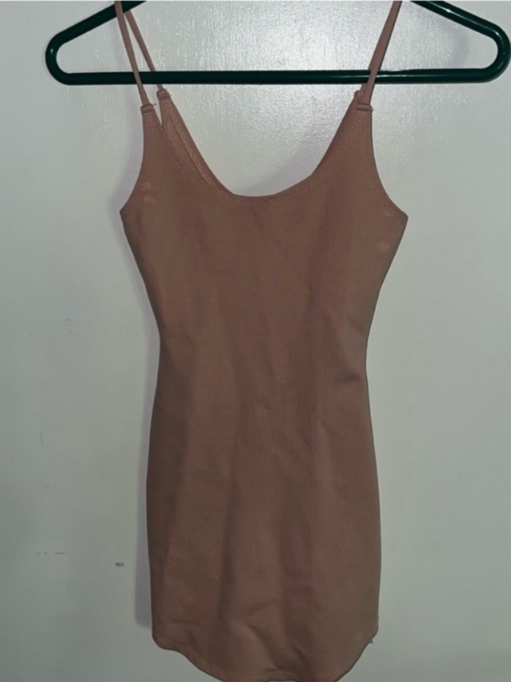 Revamped • Women’s XS • Simple Spaghetti Strap Bodycon Dress • Dusty Rose